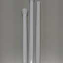 White Tension Curtain Rod for Windows 28 to 48 inch, Adjustable Expandable Pressure Spring Curtain Rod No Drilling, 7/8" Curtain Rod for Bedroom Doorway Closet Door