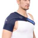 Recovery Shoulder Brace - Support for Frozen Shoulder, Torn Rotator Cuff, AC Joint Support and Pain Relief, Dislocation, Arm Stability, Injuries, Tears - Adjustable Fits Men & Women, Left & Right (S/M)