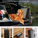 PetThem Upgraded Dog Ramp for Car 71'' X-Long & 19.7" Wider Folding Dog Ramps for Large Dogs with Non-Slip Rug Surface Portable Doggy Ramps for SUV Car & Truck, Up to 250 LBS