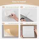 Nuanchu 20 Pcs Foam Drop Ceiling Tiles Peel and Stick White 3D Wall Panels, 26-105.5 Sq. ft Adhesive Glue up Waterproof Wallpaper DIY for Office Home (13.8 x 13.8 Inch,Fresh)