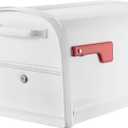 Architectural Mailboxes 6300W-10 Oasis 360 Mailbox, White