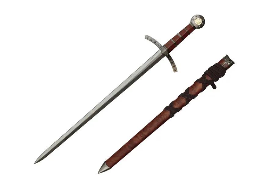 Co H-26035WD Crusader Knights of Templar Short Medieval Cosplay Sword Dagger, 23", Black