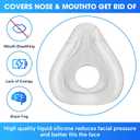 2 Packs Replacement Cushion for AirFit F20, Reliable Seal & Softer Fit, Compatible with Original Frame, Accessories Replacement Supplies (Medium)