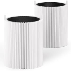 2 Pack 311 Auto Filters Replacement, Compatible with Blueair Blue Pure 311 Auto Air Purifier, 2 in 1 HEPA Silent and Activated Carbon Filter