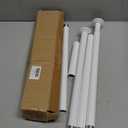 AmazerBath Spring Tension Shower Curtain Rod, 31-75 Inches Heavy Duty Tension Rod Rust Proof Bathroom Curtain Rod, Adjustable No Drill Easy Segmented Installation, White