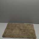 Bcoimo Bathroom Rugs 24x17, Bath Mats for Bathroom Non Slip with Rubber Backing,High Absorbent Microfiber Bath Rugs Quick Drying, Machine Washable, Durable Decor (Khaki)