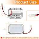 2PCS-W11484836 LED Light Module Compatible with Whirlpool,Jenn-Air, KitchenAid, Maytag, Refrigerators PS16221127, AP6990553,EAP16221127, W11229041 Refrigerator LED Light Module Assembly