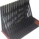 20 Pack L14 x H 10" Black Heavy Duty Shelf Brackets with Screws Metal Shelf Brackets Shelf Support Angle Brackets for Shelves L Brackets Heavy Duty Floating Shelf