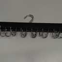 Jean Hangers for Closet, 14 Wood Jeans Hooks Space Saving, 180 Rotating Jean Hangers for Skirts/Shorts/Belts/Ties, Closet Organizers and Storage, Pants Hooks for Jeans, 2 Pack, Black