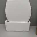Round Toilet Seat, Slow Close Quick-Release Hinges, Heavy Duty Soft Close, Quiet-Close Lid And Seat For Standard Toilets, Easy To Install And Clean, Never Loosen, White(16.5)
