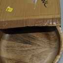 Kimona Fruit Bowls Wood Fruit Bowl or Decorative Bowl for Table Dcor for Kitchen Counter or Farmhouse Christmas Centerpiece (10" X 10" X 2.5")