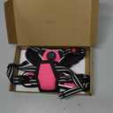 PHOEPET No Pull Dog Harness Medium Reflective Front Clip Vest with Handle,Adjustable 2 Metal Rings 3 Buckles,[Easy to Put on & Take Off](M, Pink)