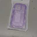 Anuck for iPhone 13 Pro Case Wavy Edge Clear Back Design, Anti-Slip Grip Cute Wave Curly Frame Shape Shockproof Soft TPU & Hard Bumper Protective Phone Case Cover for Women Girls, Clear Purple