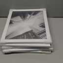 KTKDE 10x12 Picture Frame Set of 5,White Wooded Shatter Resistant Glass, Vertical & Horizontal Wall Hanging for Wall or Tapletop Display,Studio Gallery Photo Frame for Photos, Posters & Art Prints