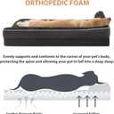 BFPETHOME Orthopedic Dog Beds for Large Dogs-Waterproof Sofa Pet Bed with Removable Washable Cover, Big Dog Bed with Waterproof Lining and Nonskid Bottom,Pet Bed for Large Dogs, 36.0"l x 27.0"w x 6.5"th