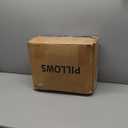 Dreamhood Luxury Goose Feather Down Pillow Queen Size Set of 2 - Made in USA Gusseted Hotel Bed Pillows with Premium 500 TC Cotton, Medium Firm Feather Down Pillow for Back (1.5"gussted White)