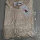 ZESICA Women's Fall 2025 Oversized Sweaters Long Sleeve Color Block Mock Neck Side Slit Comfy Loose Knitted Pullover Tops (Beige, S)