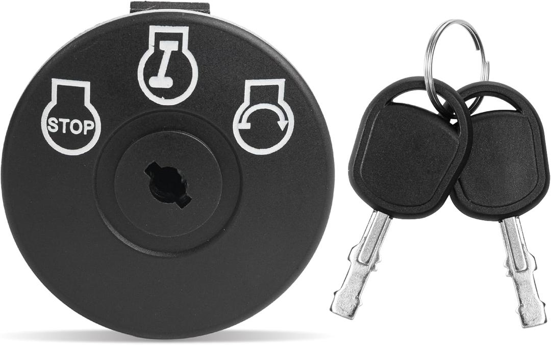 BlueStars 725-04659 925-04659 Ignition Switch with Key 5 Terminals - for MTD Craftsman Zero Turn Ariens Bad Boy Bolens Huskee Cub Cadet Colt XP Dixie Lawn Tractor John Deere GY00191 Craftsman LT2000