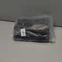 Travel Toiletry Makeup Bag PU Leather 4 Clear Detachable, Roll up Hanging Makeup Bag Leather, Multi Compartment Leather Waterproof Foldable Elegant Cosmetic Bag Detachable, Black