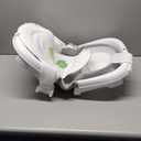 Baby Bathtub, Collapsible Newborn Bathtub for Infant to Toddler 0-24 Months with Soft Cushion and Thermometer,Portable Travel Newborn Tub with No-Slip Feet, Baby Shower Gifts,Grey