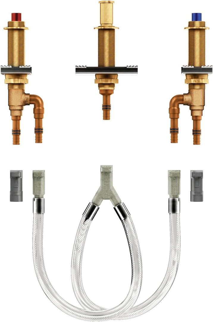 Moen 4793 Two Handle Roman Tub Adjustable Valve with 1/2-Inch CPVC PEX Connections (0.5)