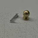 9BUILD 10 Pack 1.2 Inch Brushed Brass Cabinet Knobs - Gold Drawer & Dresser Knobs for Kitchen Cabinets