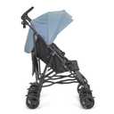 Dream On Me Twin Venture Umbrella Stroller in Light Blue, Multi Backrest Positions, Adjustable & Removable Canopy Double Stroller, 360Swivel Wheels with Locks