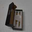 QOGRISUN 2-Pack Solid Brass Cabinet Pulls, Gold Euro Style T Bar Handles, 3-Inch Hole Center for Kitchen Drawer Dresser Cupboard, 4.9-Inch Total Length, Brushed Brass Finish