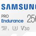 Samsung PRO Endurance 256GB MicroSDXC Memory Card with Adapter for Dash Cam, Body Cam, and Security Camera, Class 10, U3, V30 (MB-MJ256KA/AM)