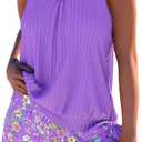ROSEWE Modest Tankini Swimsuits for Women, Two Piece Athletic Women's Bathing Suits Blouson Tank Tops with Board Shorts, XL