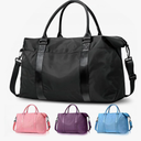 AWS Travel Duffel Bag, Water Resistant Weekender Bag Carry On Bags for Women, Sport Gym Bags for Men, Hospital Bag for Labor and Delivery, Overnight Bag Luggage Bag with Trolley Sleeve, 30L Black