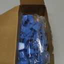 Gisafai 50 Pcs Mini Cow Bells for Crafts Christmas Metal Cowbells with Hooks Small Hanging Jingle Bells Decoration for Birthday Party Wedding DIY Craft Decoration(Blue)