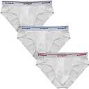 Papi Men's Cotton Low Rise Brief Pack of 3 Underwear, White, X-Large