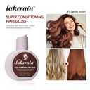 2 x Super Conditioning Hair Gloss for Brown or Red Hair, Shine-Enhancing & Frizz Control, No Bleach, Boosts color, Hydrates & Nourishing Hair Gloss for All Hair Types, 3.38oz (Gentle Brown)