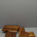 FANATU Wooden Two Step Stool, Heavy Duty 2-Step Ladder for Adults & Kids, Supports up to 450lbs for Kitchen, Bathroom or Bedside Use (Acacia Wood)