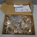 Ravinte 30 Pack Solid Single Hole Kitchen Round Cabinet Knobs Champagne Bronze Pulls Drawer Knobs Kitchen Cabinet Hardware Handles