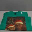 Funny Cat Selfie with Bigfoot Christmas Sasquatch T-Shirt, Size M