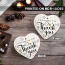 3 x Thank You Ornament 2026 - Teachers Appreciation Gifts for Coworkers, Bosses, Nurses, Moms, Friends, Retirement Gifts for Men Women, Heart-Shaped Ceramic Ornaments for Christmas Decorations