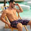 UNICOMIDEA Men Swim Trunks with Compression Liner 9 Inch Long Board Shorts (XXL)