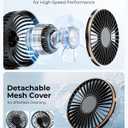 TUNISE Portable Handheld Fan, Portable Fan Rechargeable, 4000mAh, 180 Adjustable, 6 Speed Wind, Display Electricity in Real Time, USB Rechargeable Foldable F an, Quiet Personal Fan as Power Bank