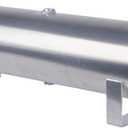 5 Gallon (18 Liter) 6 Ports Compressed air Storage Tank air Ride Receiver Tank for Air Ride Suspension Car Train Truck Horn Silver