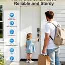 WiFi Smart Lock with Handleset, Built-in WiFi Door Lock, Keyless Entry Deadbolt for Front Door, Fingerprint, App & Remote Control, Compatible with Alexa & Google Assistant, Auto Locking