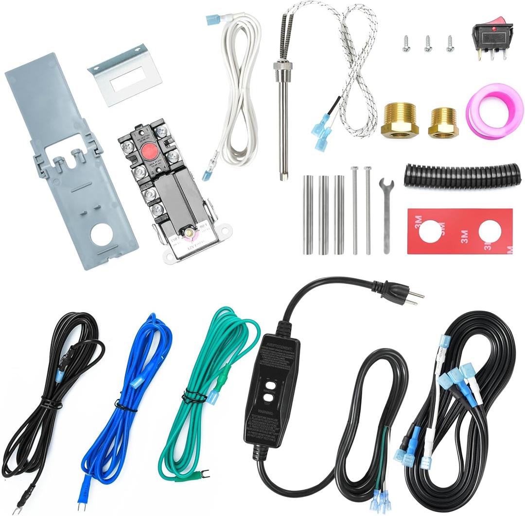 Briidea RV Electric Hybrid Water Heater Kit with GFCI & Replaceable Anode Rod (Patent Pending), Compatible with Suburban/Atwood 10-Gallon Models