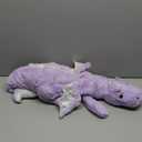 ARELUX Giant Weighted Winged Dragon Plush Toy - 35.4" 5lbs Soft Stuffed Animal for Comfort, Pterosaur Plushie Fuzzy Dinosaur Pillow Plushies Cuddly Removable and Washable Purple