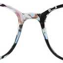 VisionGlobal Blue Light Blocking Glasses for Women, Anti Eyestrain, Computer Reading, TV Glasses, Stylish Square Frame, Anti Glare(+2.00 Magnification) (01_nola_pink)