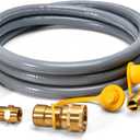 ABYDA 10Feet 1/2 Inch ID Natural Gas Hose with Quick Connect Fitting-Ideal for BBQ, Grill, Pizza Oven, Patio Heater, and More Low-Pressure Appliances - Natural Gas Conversion Kit, CSA Certified