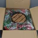 Artificial Hanging Baskets Outdoor, 4 Bundles Artificial Hanging Flowers Outdoors Spring Summer Decoration, No Fade Realistic Fake Hanging Baskets for Porch Patio Balcony Home Yard Decor (Red Brown)