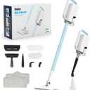 Steam Cleaner, 6 in1 Rotated Steam Mop Cleaner with 2 Modes, 2 Microfiber Pads, 400ML Removable Tank, 23FT Power Cable, Detachable Steam Mops for Floor, Laminate Floor, Tiles Cleaning (Ice Blue)
