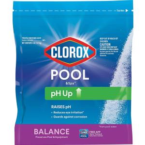 Clorox Pool&Spa Swimming Pool pH Up, Raises pH, Protects Against Eye and Skin Irritation, 4LB (Pack of 1)
