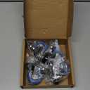 Stem Caster Wheels 2 inch Heavy Duty, Swivel Threaded Stem Mount Casters Set of 4 with American Size UNC 1/4"-20 x 1